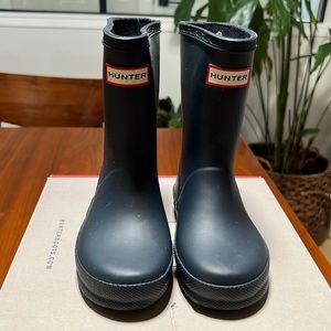 Kids Hunter Navy Rain boots